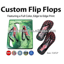 La sublimation flaps flop, flip flop blanc sublimation